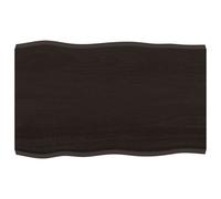 Table Top Wooden Desk Top for Table Treated Solid Wood Oak Live Edge vidaXL