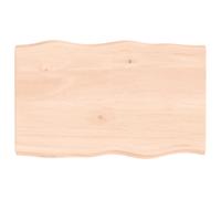 Table Top Wooden Desk Top for Table Treated Solid Wood Oak Live Edge vidaXL
