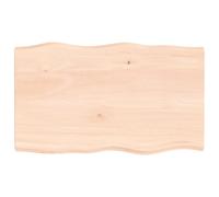 Table Top Wooden Desk Top for Table Treated Solid Wood Oak Live Edge vidaXL