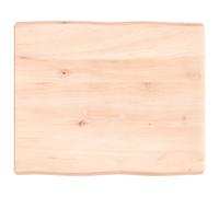 Table Top Wooden Desk Top for Table Treated Solid Wood Oak Live Edge vidaXL