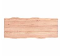 (light brown, 100 x 40 x 2 cm) vidaXL Table Top Wooden Desk Top for Table Treated Solid Wood Oak Live Edge