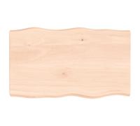 Table Top Wooden Desk Top for Table Treated Solid Wood Oak Live Edge vidaXL