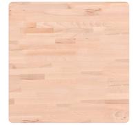 vidaXL Table Top 60x60x2.5 cm Square Solid Wood Beech