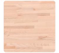 vidaXL Table Top 50x50x2.5 cm Square Solid Wood Beech