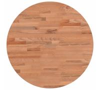 vidaXL Table Top Ø50x2.5 cm Round Solid Wood Beech