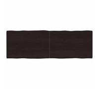 vidaXL Table Top Dark Brown 180x60x(2-4) cm Treated Solid Wood Live Edge