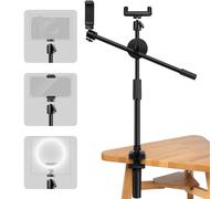 Table Tripod Raised Tripod Mobile Phone 45-55cm Adjustable Small Camera Camera Stand with Clamp with Flexible Arms