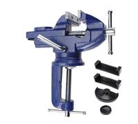 Table Vise Multi-Functional Portable 360° Swivel Base Clamp On Vice/Table for Woodworking, Cutting Conduit, Dril(50mm)