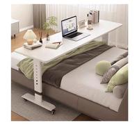 Table Wheels Table with Wheels, Height Adjustable, Removable Computer Desk, Standing Laptop Table Over Bed, for Home and Office, White, One Color, Style a, JYLSSKUK, One Color, Style d