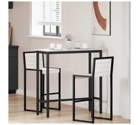 vidaXL Table White 100 x 40 x 101 cm Engineered Wood and Steel