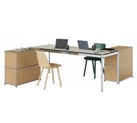 Table with storage elements USM Haller Beige - USM LOOK BOOK 55_31