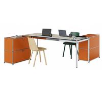 Table with storage elements USM Haller Pure Orange - USM LOOK BOOK 55_26