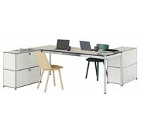 Table with storage elements USM Haller Pure White - USM LOOK BOOK 55_24