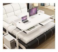 Table with Wheels, King Queen Bed Table, Swivel Wheel Rolling Tray Multifunctional Movable Crossbed Table, Table, Rolling Storage Trolley Computer Desk, B, a, JYLSSKUK, c, a