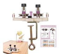 Table Yarn Guide, Double Ended Twist Winder Thread Guide with A Desk Clamp, Desk Clamp Yarn Guide Winder, for Crochet and Knitting Projects