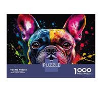 Tableau Bulldog 1000 Pc Premium Cardstock Painted Puzzle Adults Educational Challenge Stress Relief Office Break Desk 52x38cm/1000pcs
