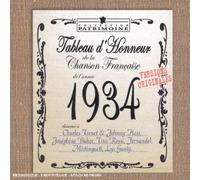 Tableau d'honneur de la Chanson française de l'année 1934