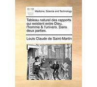 Tableau naturel des rapports qui existent entre Dieu, l'homme & l'univers. Dans deux parties.