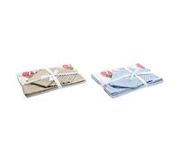 Tablecloth And Napkins Dkd Home Decor Love Cotton (2 Pcs) (150 X 1 X 250 Cm)