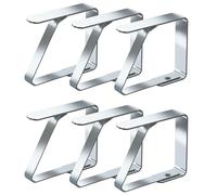 Tablecloth Clips for Outdoor Dining Table 12 pcs Picnic Tables Clips Thickened Strong Stainless Steel，Table Cloth Clips Holders Ideal for Outdoor and Indoor,Kitchen, Picnic,Party (12pcs Mixed)