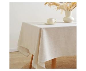 Tablecloth Hemp Rope lace European Style Tablecloth Coffee Table Cloth Suitable for Multiple Scenes Machine Washable (90×90)(XS)