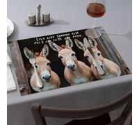 Tablecloth Live Like Someone Else, Let Life Be Joy Pink. Dining Place Mats Spring Placemats Modern Farmhouse Decor(1PCS)