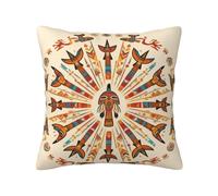 Tablecloth Pattern Print Decorative Throw Pillow Covers for Sofa, Outdoor and World Cup Celebrations