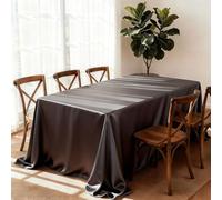 Tablecloth Rectangle Satin Decoration Table Cloth for Kitchen Banquet Wedding Event Party Champagne Dinner Wedding