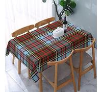 Tablecloth Rectangle Scottish Clan Anderson Ancient Tartan Plaid Polyester Fabric Table Cloth, Water Resistant & Wrinkle Free Table Cover for Kitchen and Dining Room Tabletop 54"x72" (4-6 Seats)