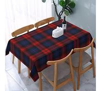 Tablecloth Rectangle Scottish Clan MacLachlan McLaughlin Tartan Plaid Polyester Fabric Table Cloth, Water Resistant & Wrinkle Free Table Cover for Kitchen and Dining Room Tabletop 54"x72" (4-6 Seats)