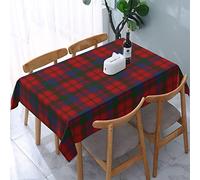 Tablecloth Rectangle Scottish Clan Robertson Donnachaidh Tartan Polyester Fabric Table Cloth, Water Resistant & Wrinkle Free Table Cover for Kitchen and Dining Room Tabletop 54"x72" (4-6 Seats)