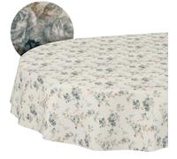 Tablecloth Washable Tablecloth Lotus Effect Easy Care Cotton Polyester Dirt-Repellent Outdoor Garden Tablecloth Roses Alisa Oval 200 x 140 cm