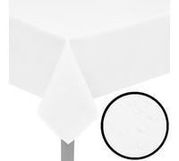 Tablecloth White 100x100cm Polyester 180gsm Water Repellent Pack of 5 Washable.