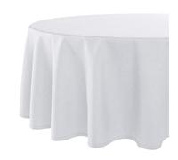 Tablecloth Wien Home Stain Protection 140 cm Round White