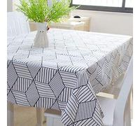 Tablecloth Wipeable Home Decoration Tablecloth decoration black and white fabric printing cotton linen tablecloth household simple table cloth refrigerator coffee table cover cloth Decorative Tableclo