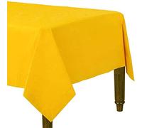 Tablecloth Yellow paper Disposable Twin Pack 90 x 90