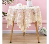 Tablecloths For Rectangle And Square Tables Kitchen Tablecloth For Dinner Parties Macrame Lace Tablecloth For Wedding Restaurant Party Banquet Decoration(D,60x60cm(24x24inch))