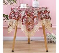 Tablecloths For Rectangle And Square Tables Kitchen Tablecloth For Dinner Parties Macrame Lace Tablecloth For Wedding Restaurant Party Banquet Decoration(G,60x60cm(24x24inch))