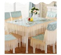 Tablecloths Handmade Simple Lace Modern Country Style Vintage Handmade Table Cloth Embroidery Table Cloths Cover Color Tablecloth Chair Back Cover And Chair Cushion Cover,2 Color