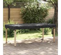 Tablecloths Plain Black Fabric 202 x 92 x 15 cm Waterproof Protective Cover for Garden Patio Balcony Outdoor Lounge Group Table and Chair Weatherproof Tarpaulin Cover
