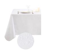 Tablecloths Rectangle Waterproof Table Cloth Cover For Home Wipeabl Plastic For Dinner Kitchen Outdoor(White,(152x152cm) Round)