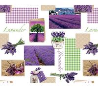 TableclothsWorld Lavender Check PVC Vinyl Wipe Clean Tablecloth - Design Code: F754-1 (Rectangle - 200cm x 140cm)