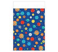 Amscan 572278 - Blast Off Space Kids Birthday Party Plastic Table Cover- 1.37m x 2.6m