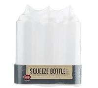 Tablecraft 12 OZ Squeeze Bottle Set, 3-Pack, Durable Plastic Condiment Bottles with Standard TipTop, Easy-Squeeze Design for Sauces, Dressings, and BBQ Use, Ideal for Home, Kitchen & Grilling