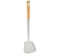 TableCraft Wok Spatula with Bamboo Handle, 14.5-Inch, Stainless Steel