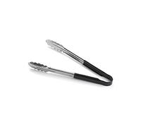 Tablecraft 3712BK S/S 12" Utility Tong with Black Vinyl Coated Handle