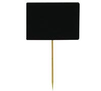 TableCraft Bamboo Chalkboard Pick, Wood, Black, 12 x 0.3 x 6 cm