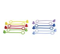TableCraft C100TA Assorted Squeeze Bottle Tethered Caps - 12 / PK