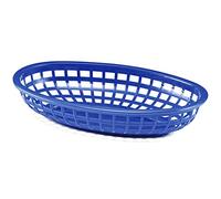 Tablecraft Classic Oval Food Baskets Blue 24x15x5cm, Case of 36