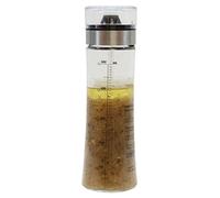 Tablecraft HDS492 Salad Dressing Shaker, Glass with Plastic and Metal Pour Spout Top, Clear